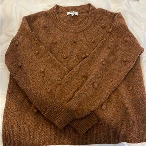 Madewell Brown Textured Sweater